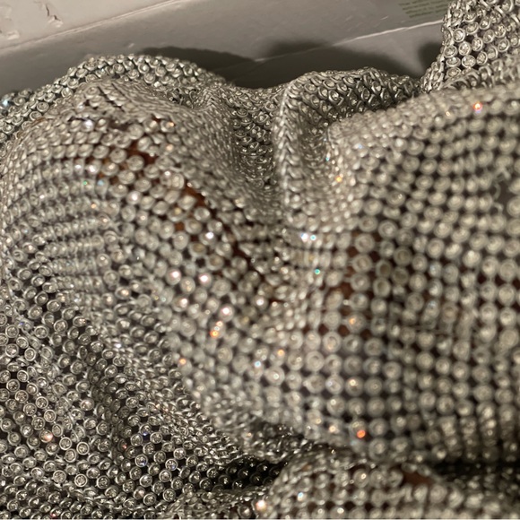 Crystal Rhinestone Embellished Slouch Boots New with Defeats - Picture 5 of 14